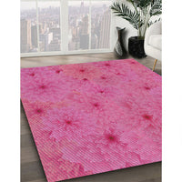 Patterned Hot Pink Novelty Rug, pat3503