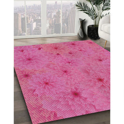 Machine Washable Transitional HotPink Rug in a Family Room, wshpat3503