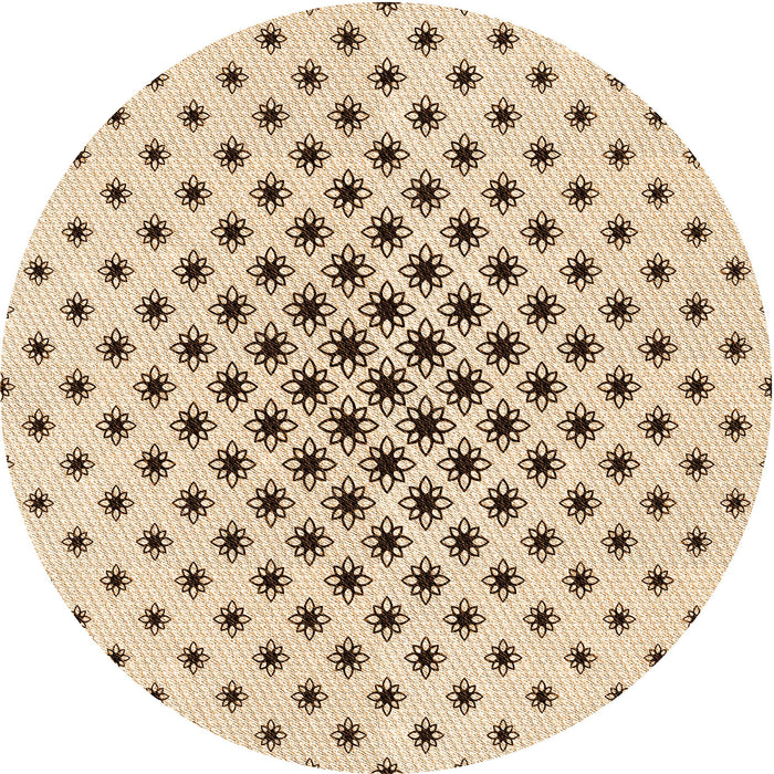 Square Machine Washable Transitional Copper Brown Rug in a Living Room, wshpat3504org