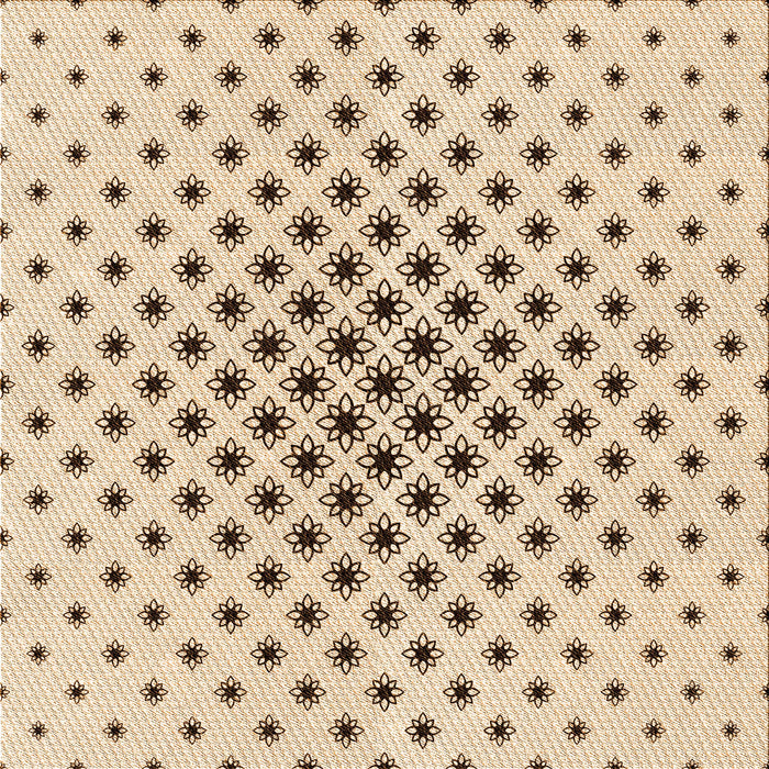 Round Machine Washable Transitional Copper Brown Rug, wshpat3504org