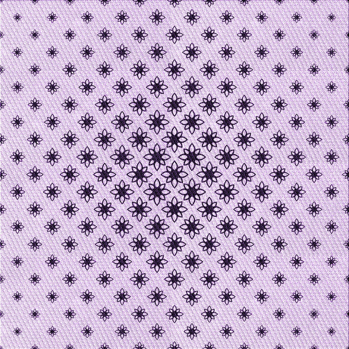 Round Patterned Lilac Purple Rug, pat3504pur