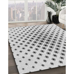 Patterned Off-White Novelty Rug in Family Room, pat3504