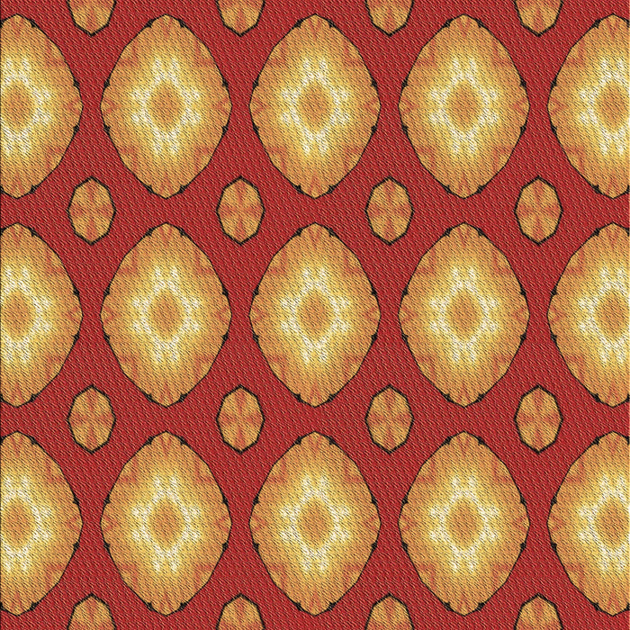 Machine Washable Transitional Red Rug, wshpat3505brn