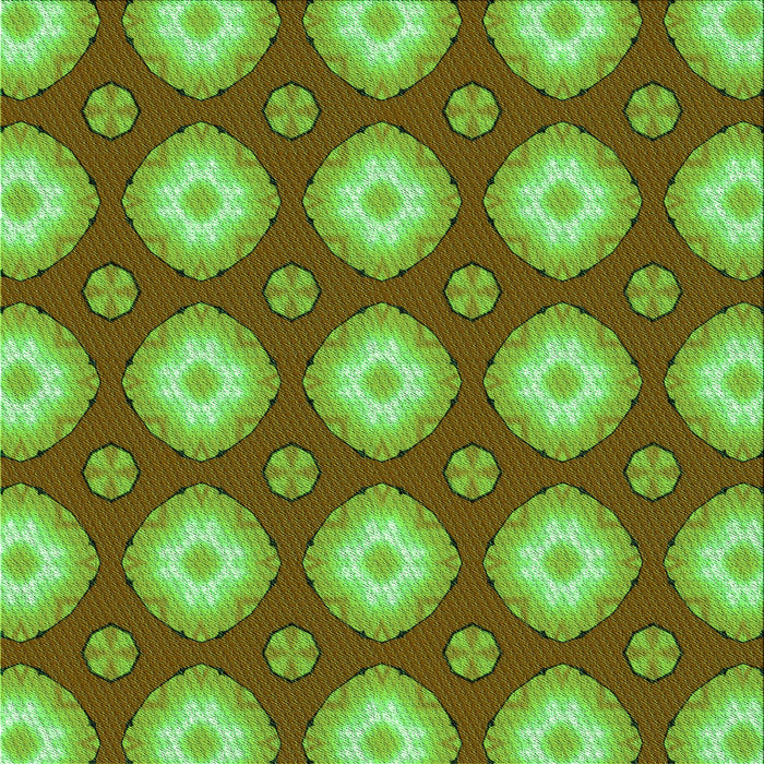 Round Machine Washable Transitional Oak Brown Rug, wshpat3505grn