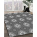 Machine Washable Transitional Grey Gray Rug in a Family Room, wshpat3505gry