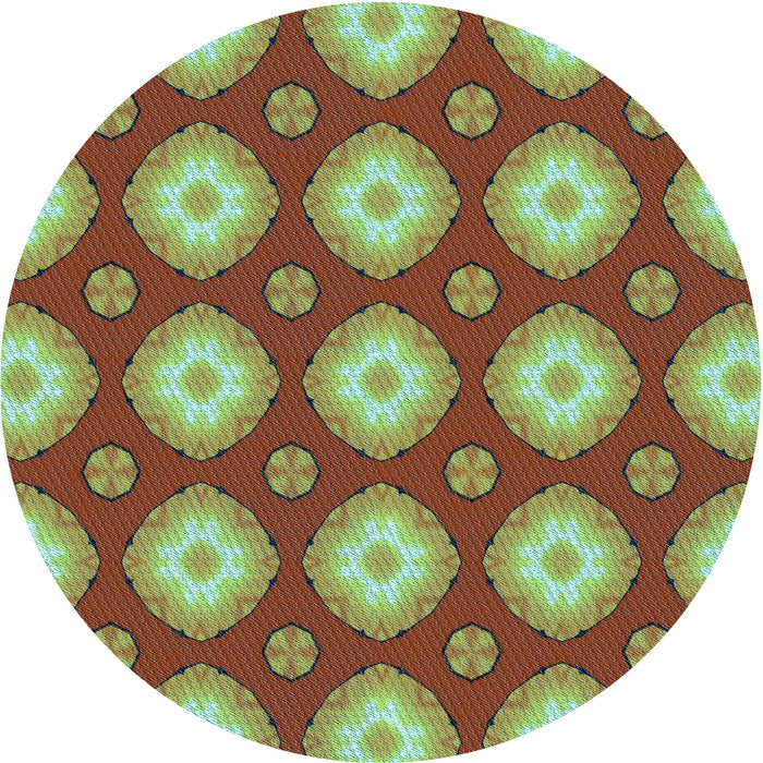 Square Machine Washable Transitional Yellow Green Rug in a Living Room, wshpat3505lblu