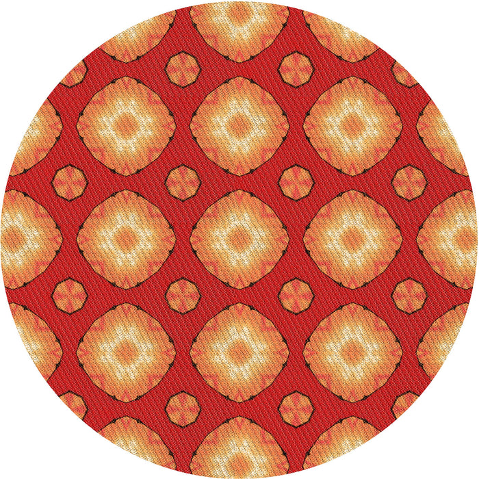 Square Machine Washable Transitional Orange Rug in a Living Room, wshpat3505org