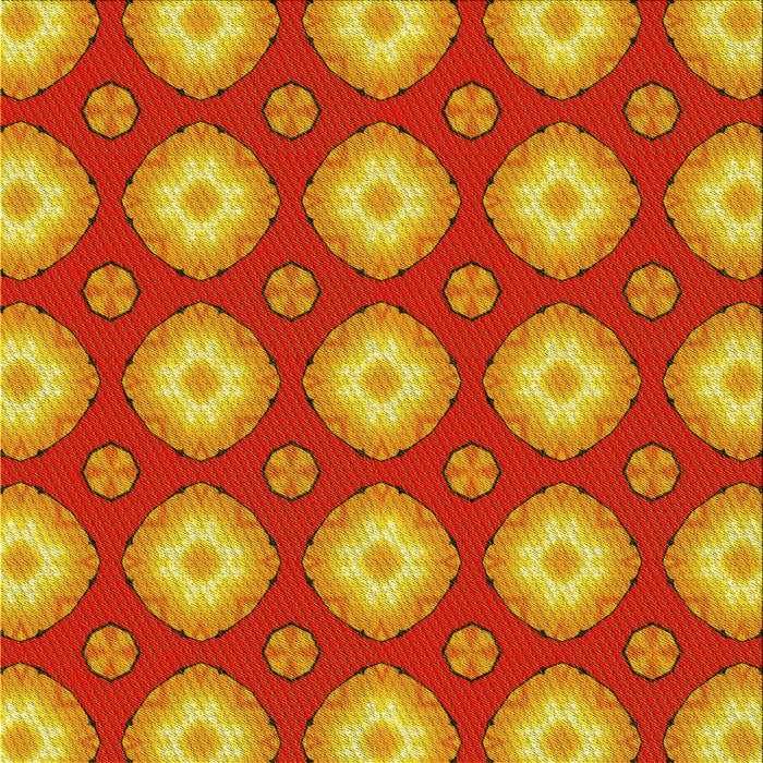 Round Machine Washable Transitional Neon Red Rug, wshpat3505yw