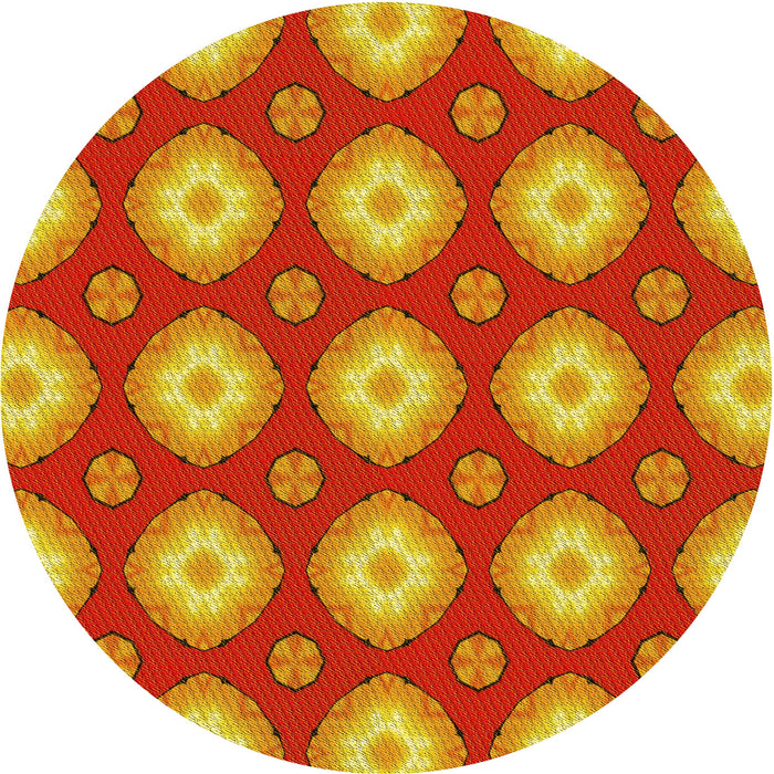 Square Machine Washable Transitional Neon Red Rug in a Living Room, wshpat3505yw