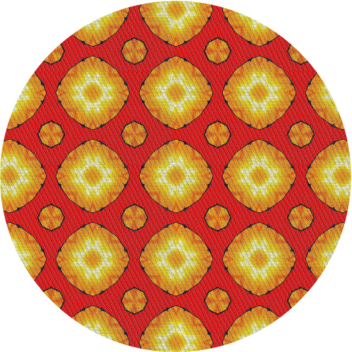 Square Machine Washable Transitional Red Rug, wshpat3505