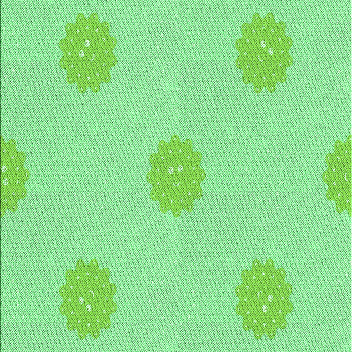 Machine Washable Transitional Jade Green Rug, wshpat3506grn