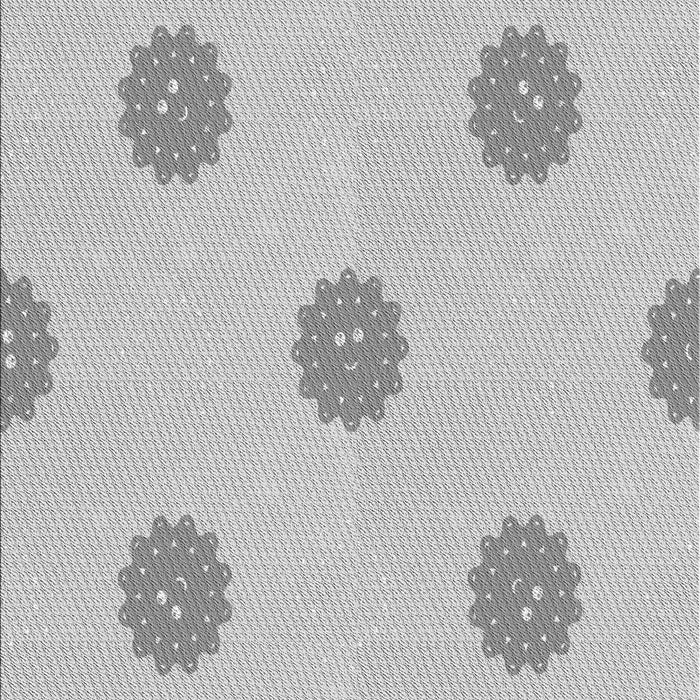 Patterned Gunmetal Gray Rug, pat3506gry