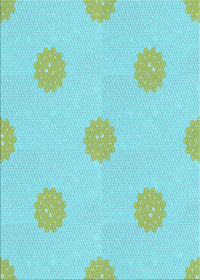 Machine Washable Transitional Turquoise Green Rug, wshpat3506lblu