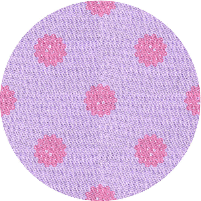 Square Machine Washable Transitional Purple Rug in a Living Room, wshpat3506pur