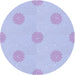 Square Patterned Blue Rug, pat3507blu