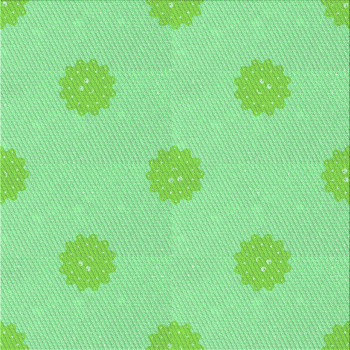 Round Machine Washable Transitional Jade Green Rug, wshpat3507grn