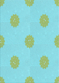 Machine Washable Transitional Medium Turquoise Green Rug, wshpat3507lblu