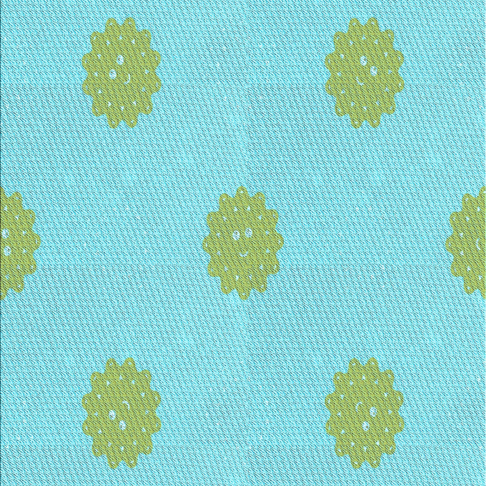 Machine Washable Transitional Medium Turquoise Green Rug, wshpat3507lblu