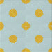 Square Patterned Pale Blue Novelty Rug, pat3507