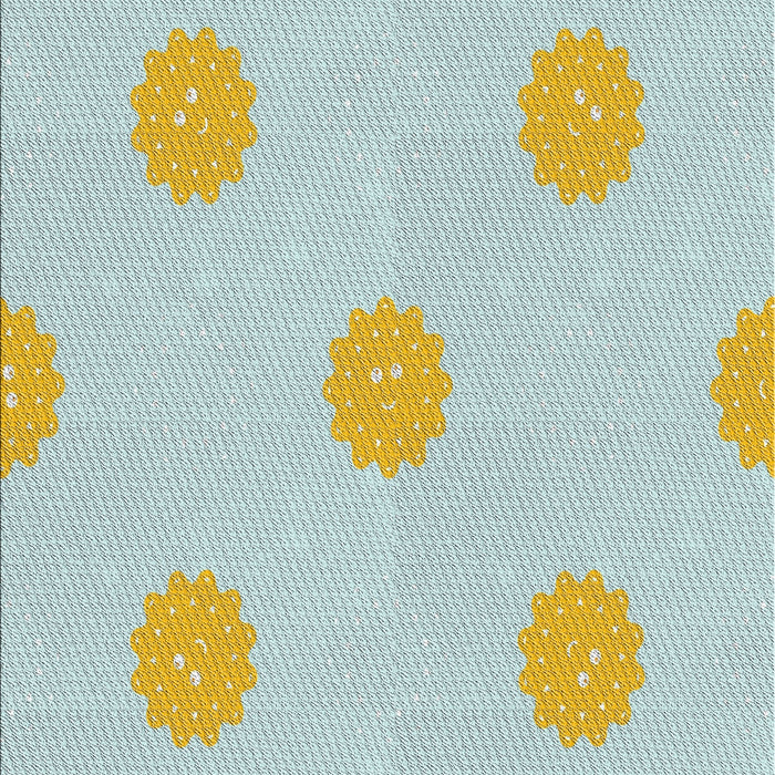 Patterned Pale Blue Novelty Rug, pat3507