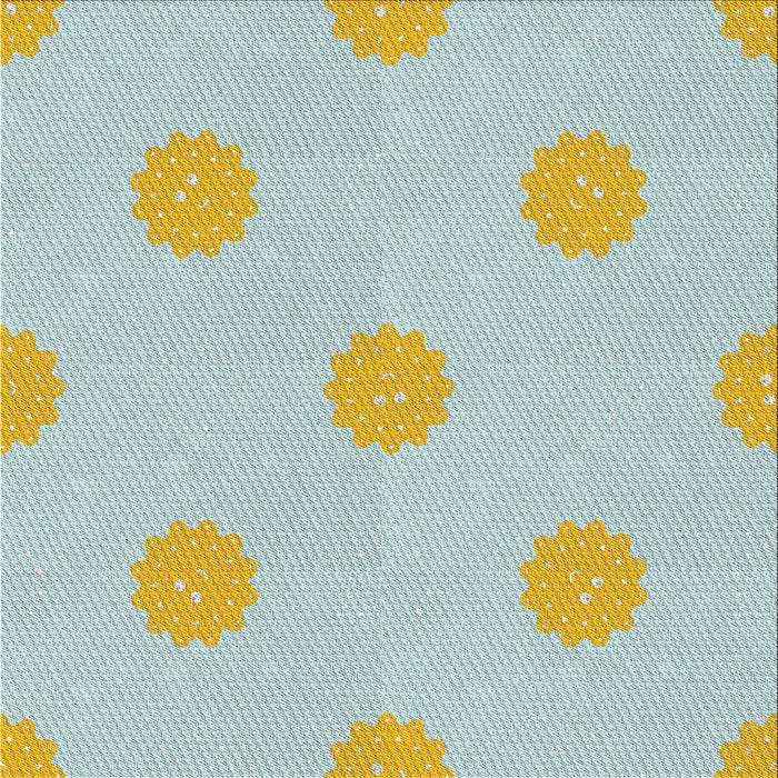 Sideview of Machine Washable Transitional Pale Blue Lily Blue Rug, wshpat3507