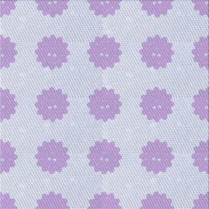Round Patterned Lavender Blue Rug, pat3508blu