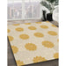 Patterned Golden Blonde Gold Rug in Family Room, pat3508brn