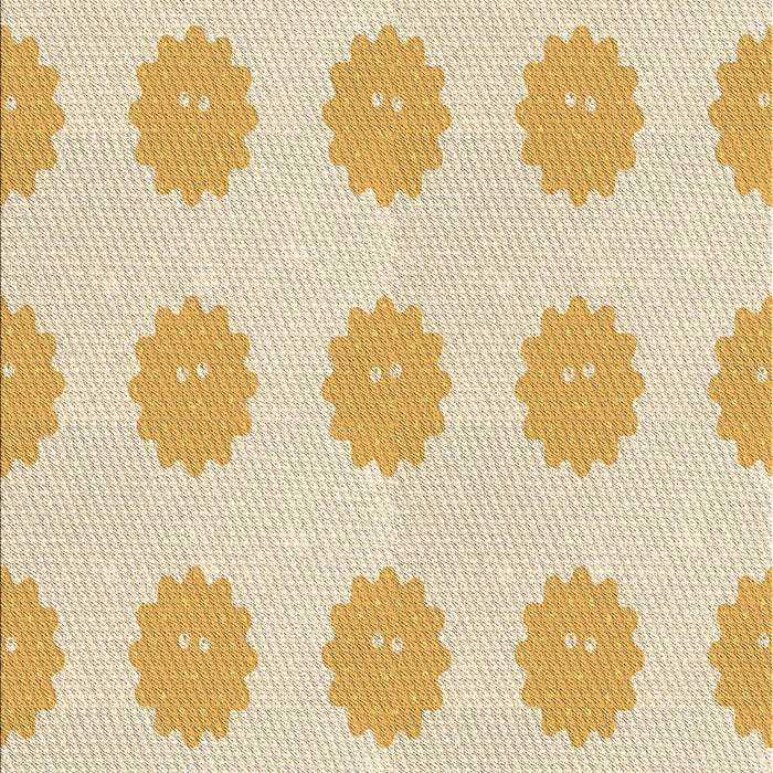Machine Washable Transitional Golden Blonde Gold Rug, wshpat3508brn
