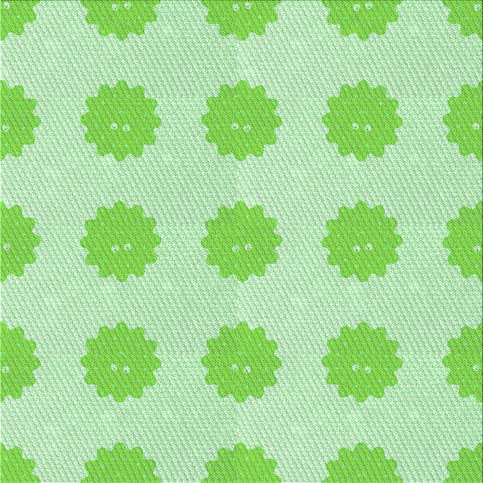 Round Machine Washable Transitional Green Rug, wshpat3508grn