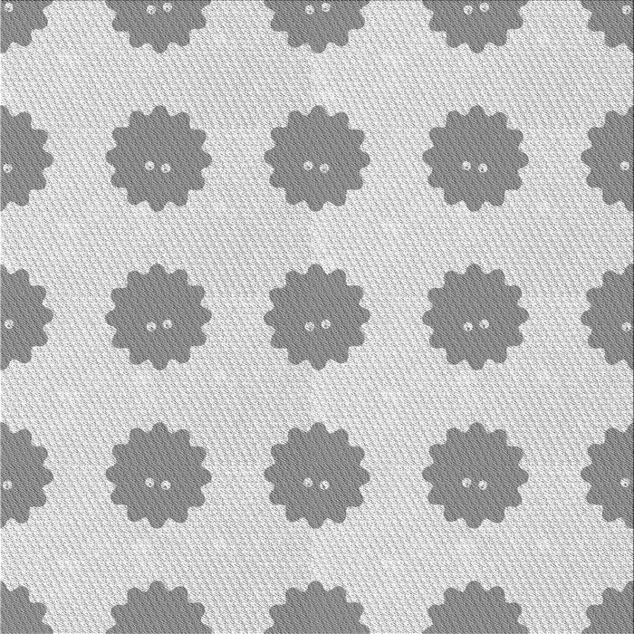 Round Patterned Platinum Gray Rug, pat3508gry