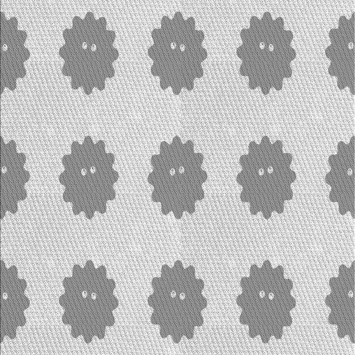 Patterned Platinum Gray Rug, pat3508gry