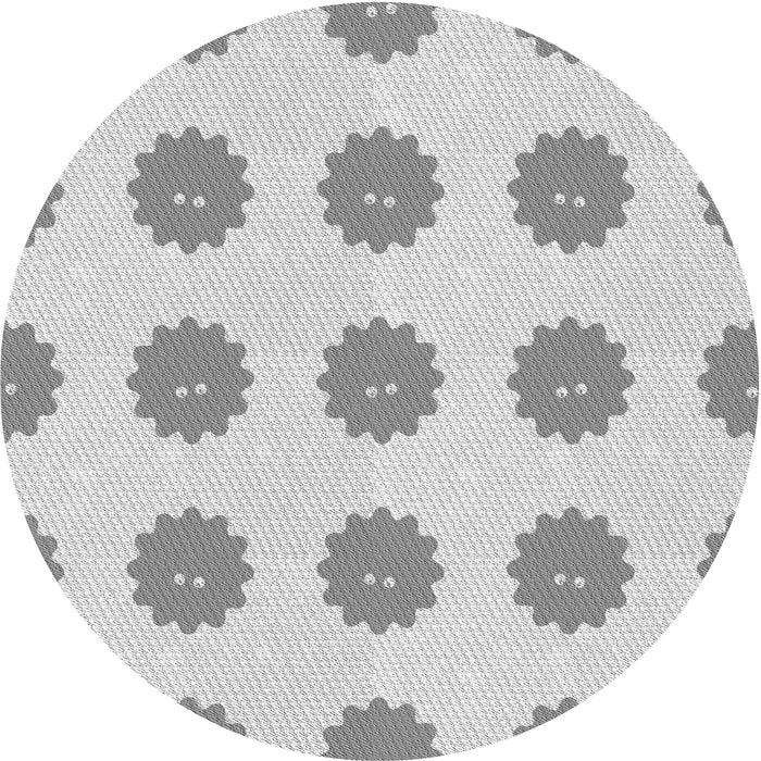 Square Machine Washable Transitional Platinum Gray Rug in a Living Room, wshpat3508gry