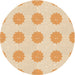 Square Patterned Golden Blonde Gold Rug, pat3508org