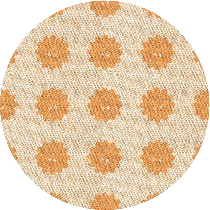 Square Machine Washable Transitional Golden Blonde Gold Rug in a Living Room, wshpat3508org