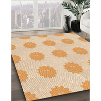 Patterned Golden Blonde Gold Rug, pat3508org