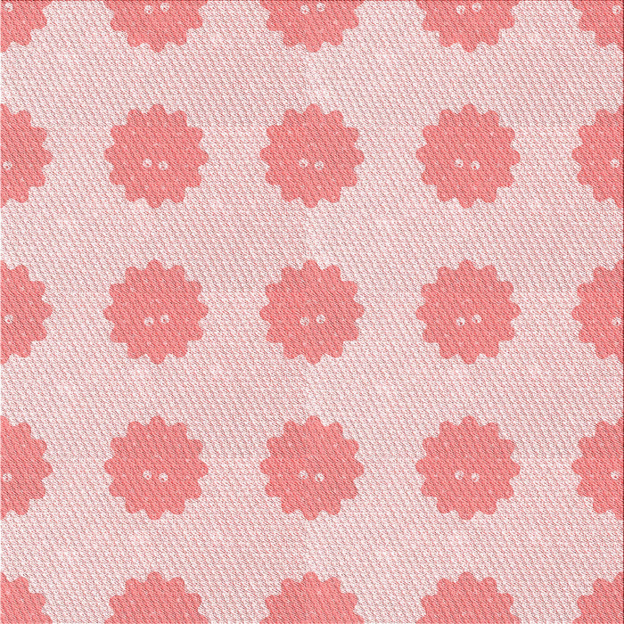 Round Patterned Light Rose Pink Rug, pat3508rd