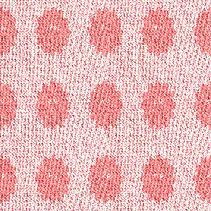 Patterned Light Rose Pink Rug, pat3508rd
