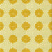 Round Patterned Yellow Rug, pat3508yw