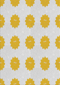 Machine Washable Transitional Yellow Beige Rug, wshpat3508