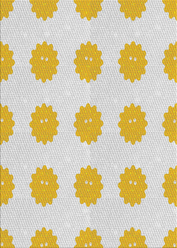 Machine Washable Transitional Yellow Beige Rug, wshpat3508