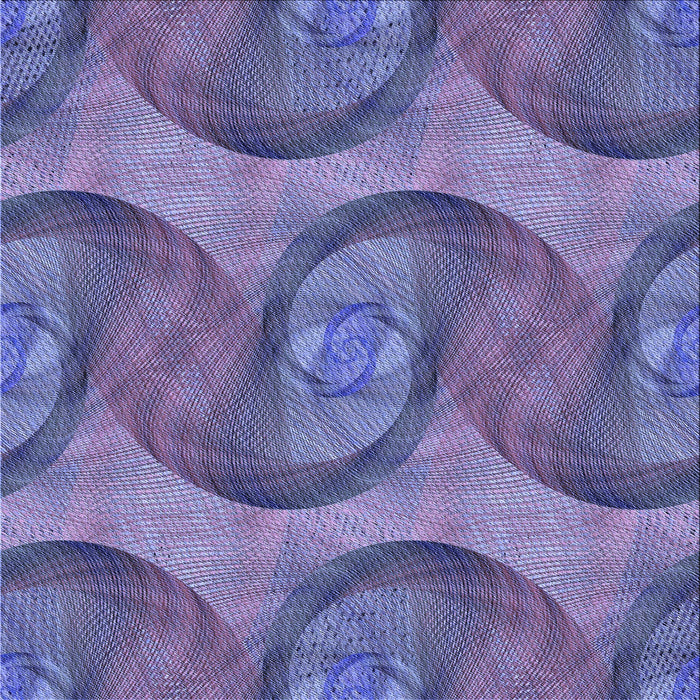 Round Machine Washable Transitional Deep Periwinkle Purple Rug, wshpat3509blu