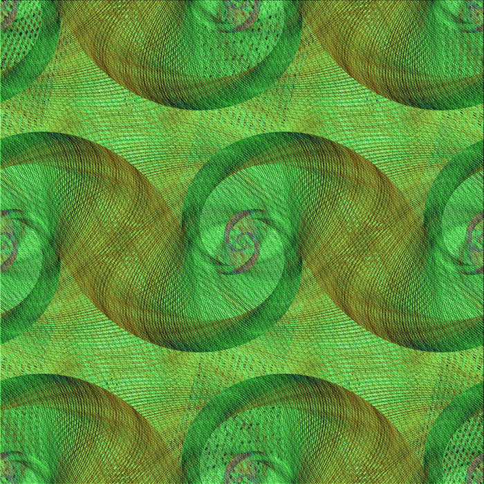 Round Machine Washable Transitional Seaweed Green Rug, wshpat3509grn