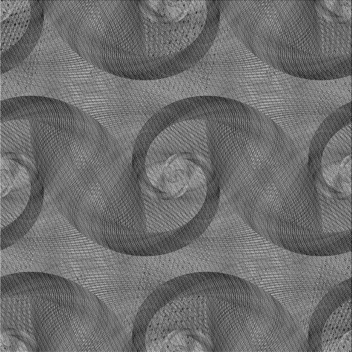 Round Machine Washable Transitional Gunmetal Gray Rug, wshpat3509gry