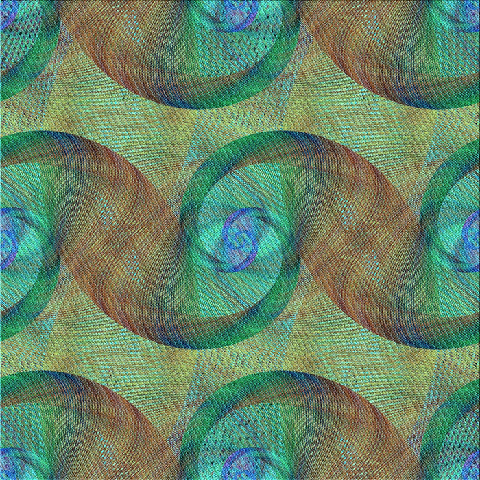 Round Machine Washable Transitional Dark Olive Green Rug, wshpat3509lblu