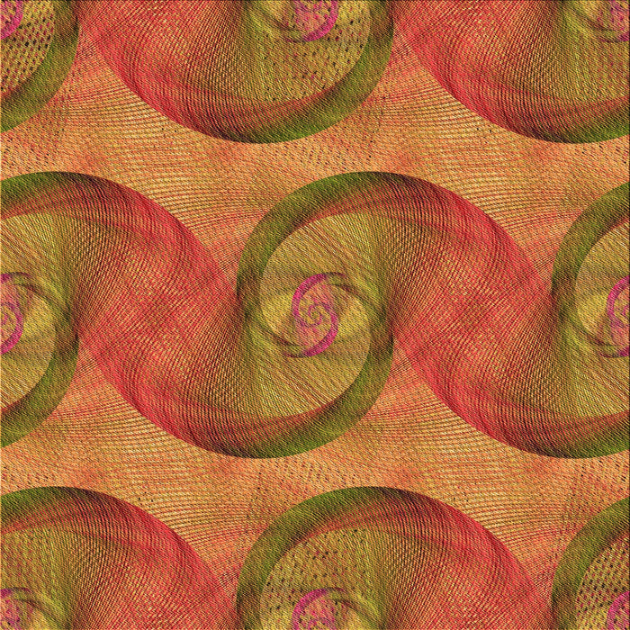 Round Machine Washable Transitional Orange Rug, wshpat3509org