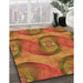 Machine Washable Transitional Orange Rug in a Family Room, wshpat3509org