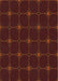 Patterned Brown Red Novelty Rug, pat350