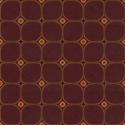 Sideview of Machine Washable Transitional Brown Red Rug, wshpat350