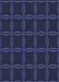 Patterned Deep Periwinkle Purple Rug, pat351blu