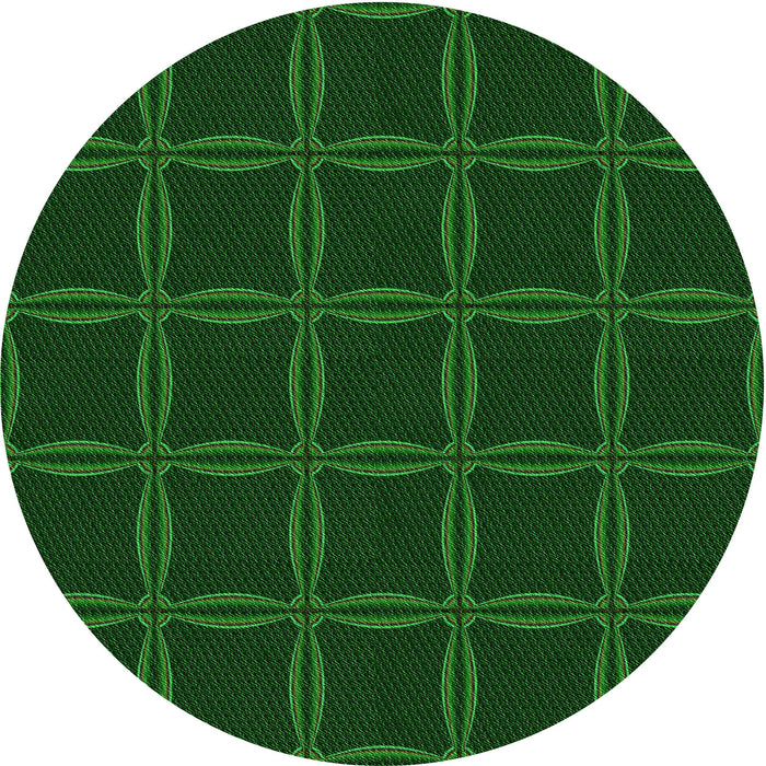 Square Patterned Green Rug, pat351grn